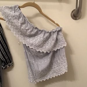 american eagle one shoulder top